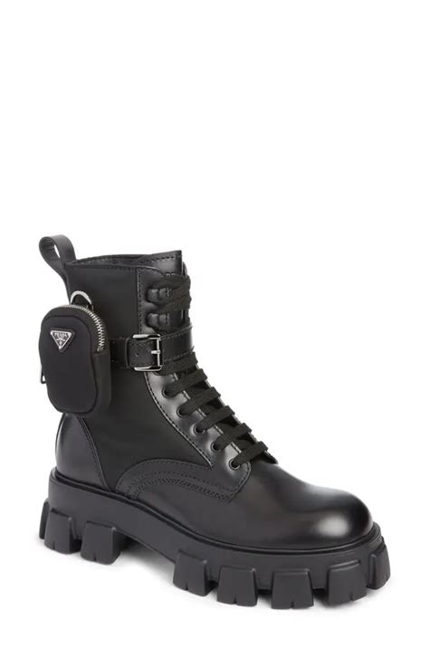 prada lug boot|Prada Monolith Mini Bag Lug Sole Combat Boot (Women).